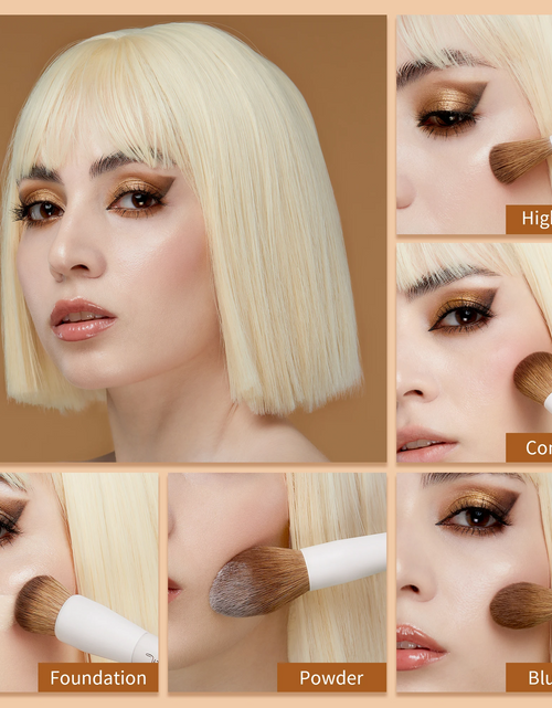 Load image into Gallery viewer, Makeup Brushes 10-14Pc Makeup Brush Set Synthetic Foundation Brush Powder Contour Eyeshadow Liner Blending Highlight T329
