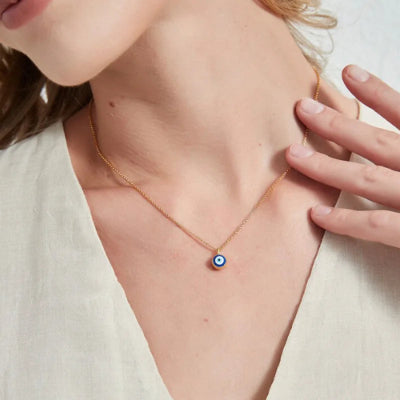 Load image into Gallery viewer, Evil Eye Charm Pendant • Trendy Best Friend Gift 
