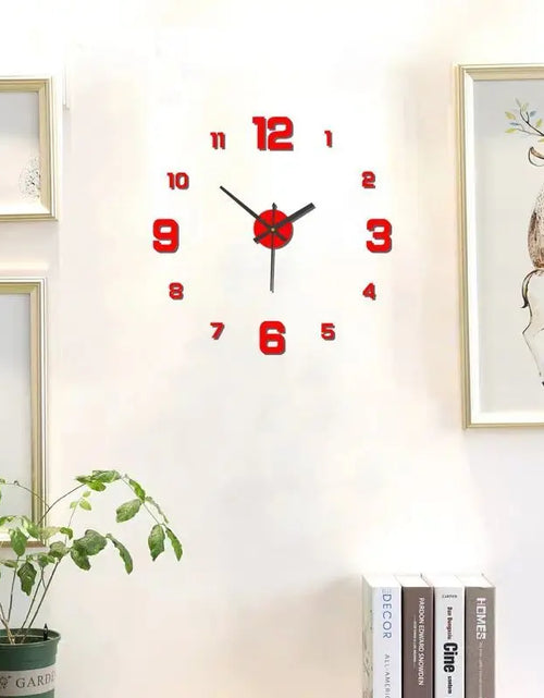 Load image into Gallery viewer, Creative Frameless DIY Wall Clock Wall Decal Home Silent Clock Living Room Office Wall Decoration
