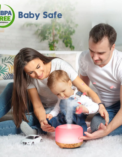 Load image into Gallery viewer, Ultrasonic Aroma Humidifier with Remote &amp; LED Light
