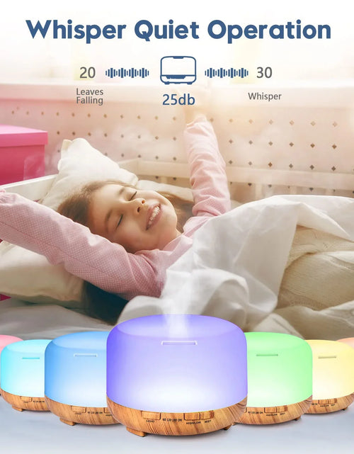 Load image into Gallery viewer, Ultrasonic Aroma Humidifier with Remote &amp; LED Light
