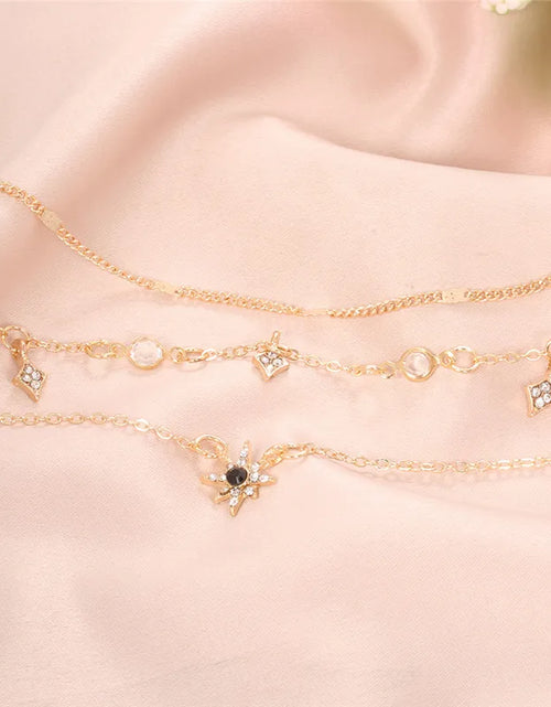 Load image into Gallery viewer, Trending  Multilayer Crystal Pendant Necklace 
