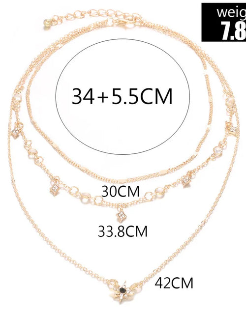 Load image into Gallery viewer, Trending  Multilayer Crystal Pendant Necklace 
