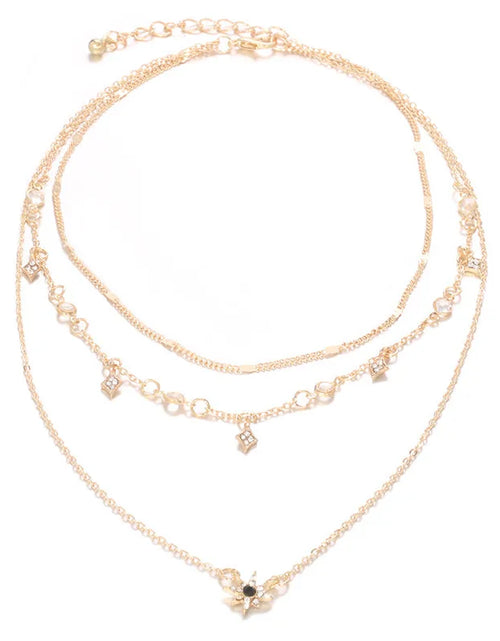 Load image into Gallery viewer, Trending  Multilayer Crystal Pendant Necklace 
