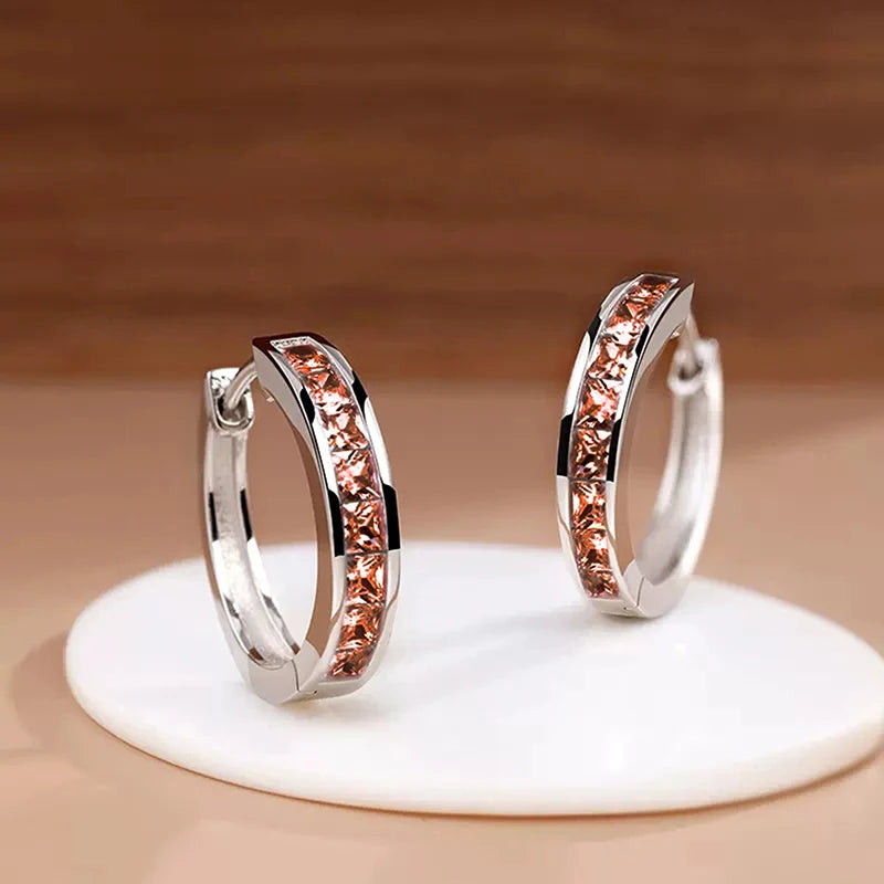 Classic Hoop Earrings for Women – Princess Square CZ