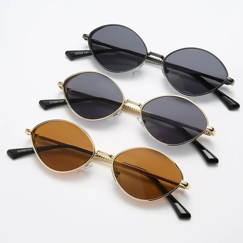 New Fashion Oval Sunglasses Women 