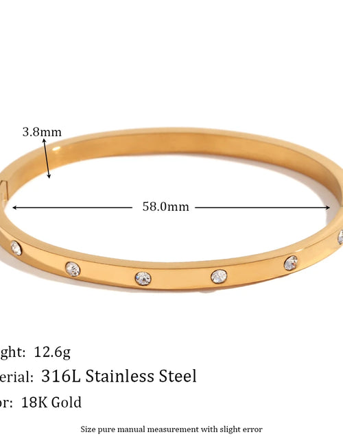 Load image into Gallery viewer, 18K Gold Plated, Water Resistant , Dotted Bracelet Elegant Adjustable Jewelry
