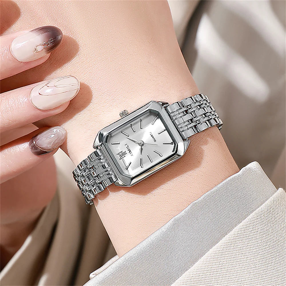 Hot Selling 2025 Fashion Women'S Minimalist Square Quartz Watch 