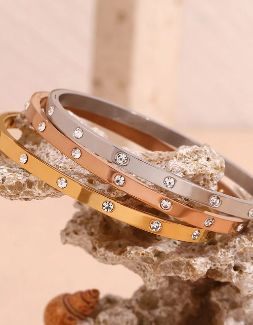 Load image into Gallery viewer, 18K Gold Plated, Water Resistant , Dotted Bracelet Elegant Adjustable Jewelry
