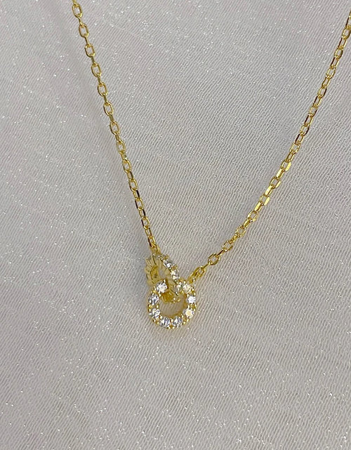 Load image into Gallery viewer, Stylish Double Circle Pendant Necklace
