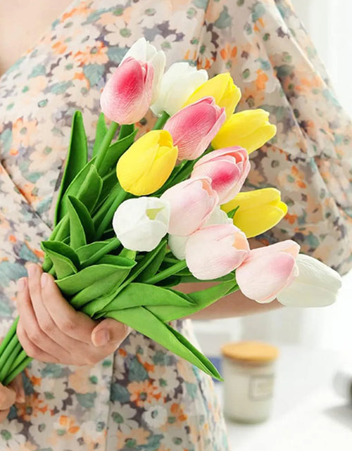 Load image into Gallery viewer, Real Touch Artificial Tulips – DIY Bouquet Flowers for Home Decor, Weddings &amp; Gifts
