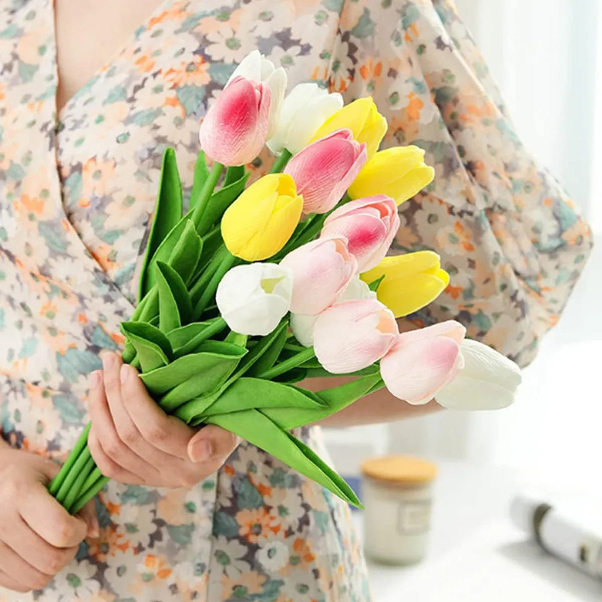Real Touch Artificial Tulips – DIY Bouquet Flowers for Home Decor, Weddings & Gifts