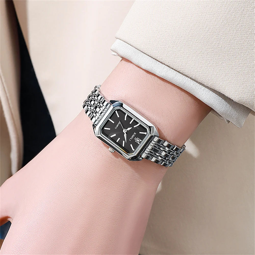Hot Selling 2025 Fashion Women'S Minimalist Square Quartz Watch 