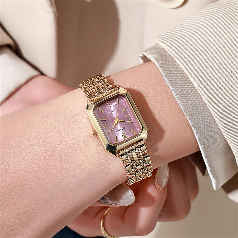 Hot Selling 2025 Fashion Women'S Minimalist Square Quartz Watch 