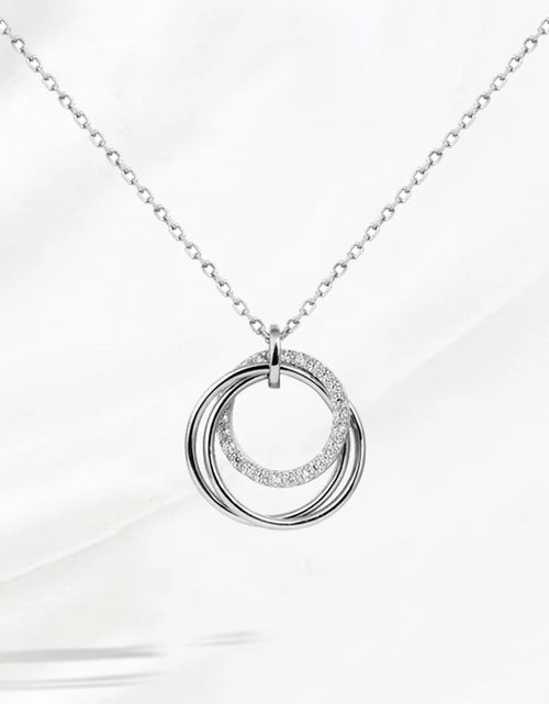 Load image into Gallery viewer, Stylish Double Circle Pendant Necklace
