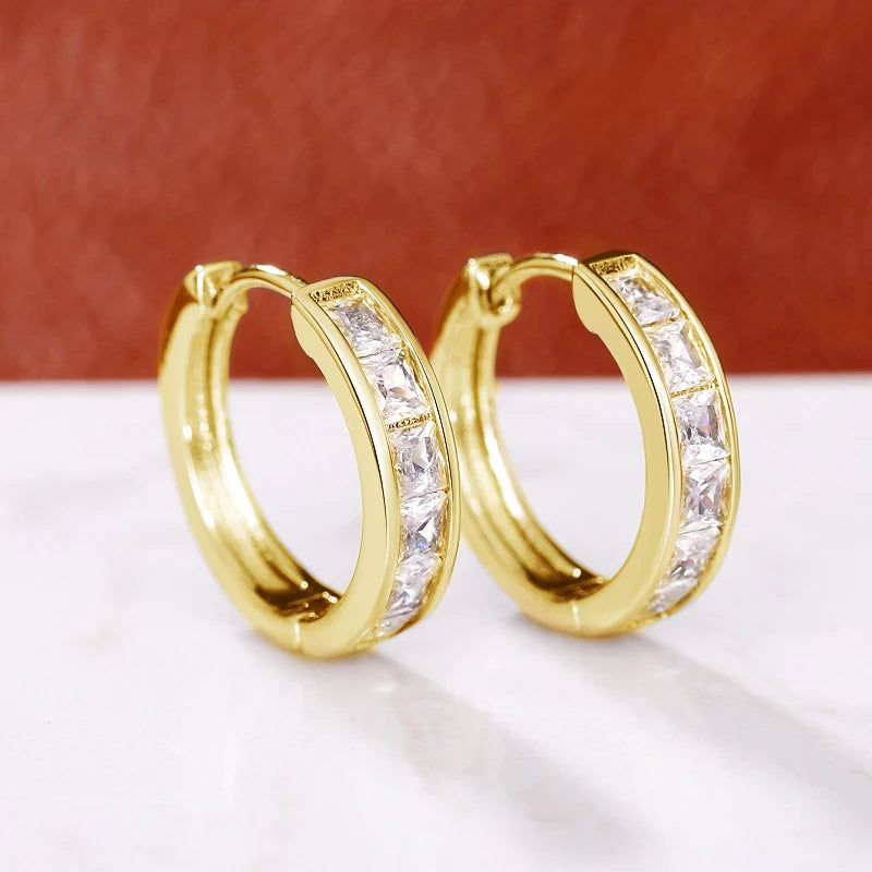 Classic Hoop Earrings for Women – Princess Square CZ