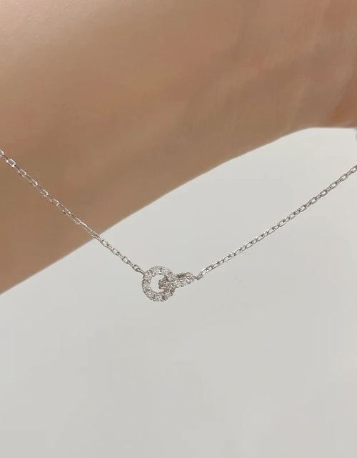 Load image into Gallery viewer, Stylish Double Circle Pendant Necklace
