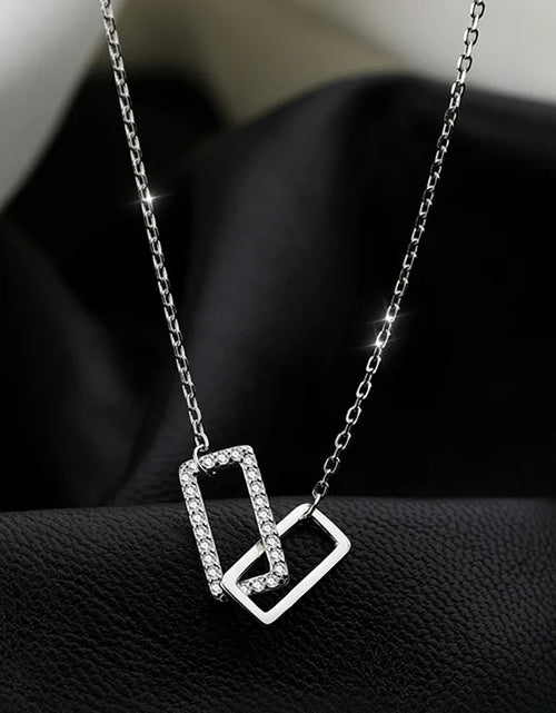Load image into Gallery viewer, Stylish Double Circle Pendant Necklace
