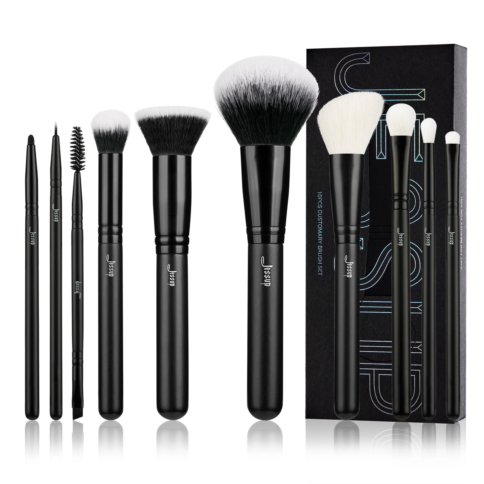 Makeup Brushes 10-14Pc Makeup Brush Set Synthetic Foundation Brush Powder Contour Eyeshadow Liner Blending Highlight T329
