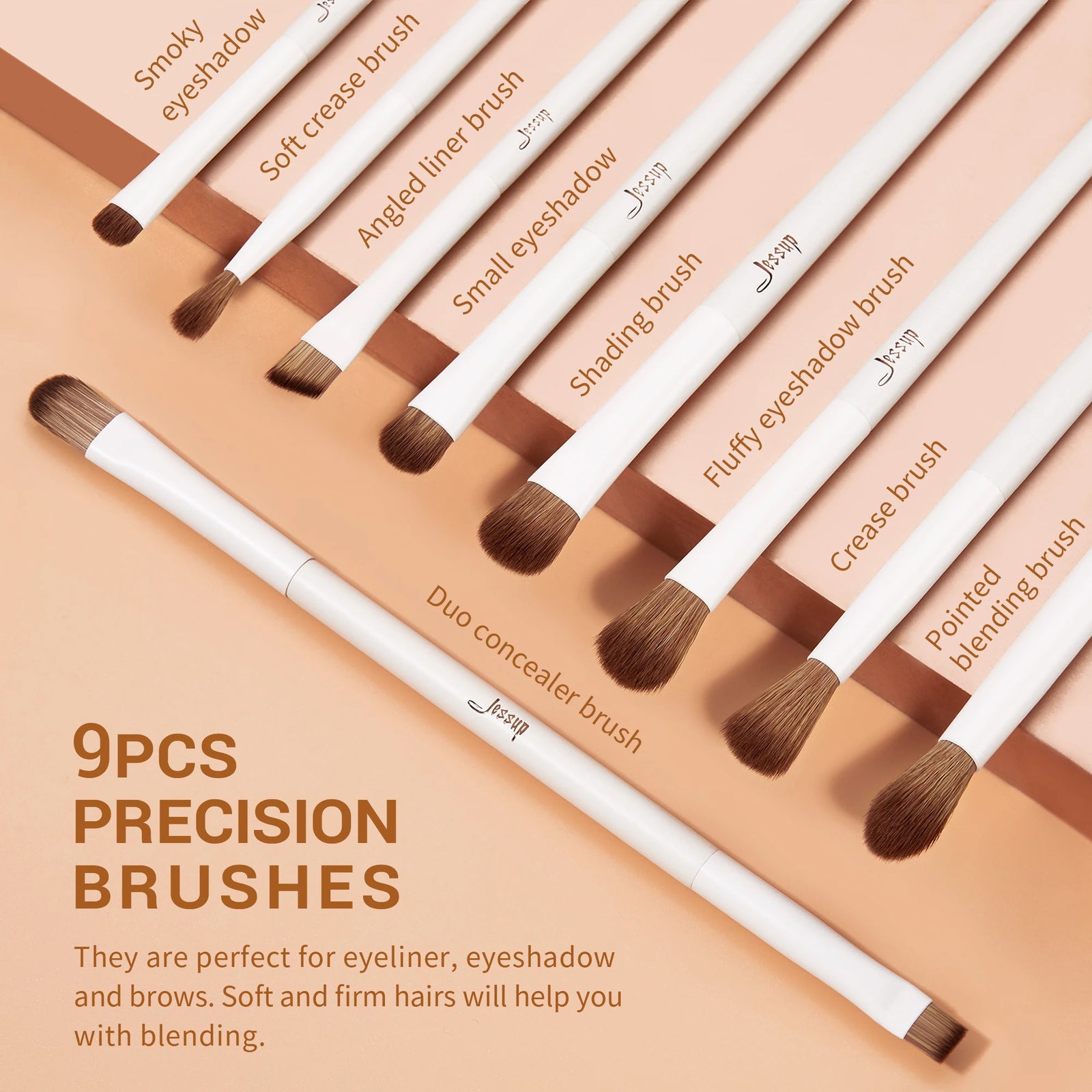 Makeup Brushes 10-14Pc Makeup Brush Set Synthetic Foundation Brush Powder Contour Eyeshadow Liner Blending Highlight T329
