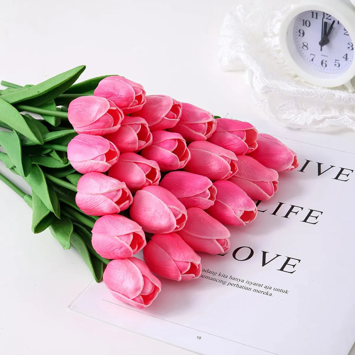 Real Touch Artificial Tulips – DIY Bouquet Flowers for Home Decor, Weddings & Gifts