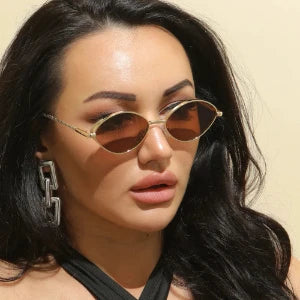 New Fashion Oval Sunglasses Women 
