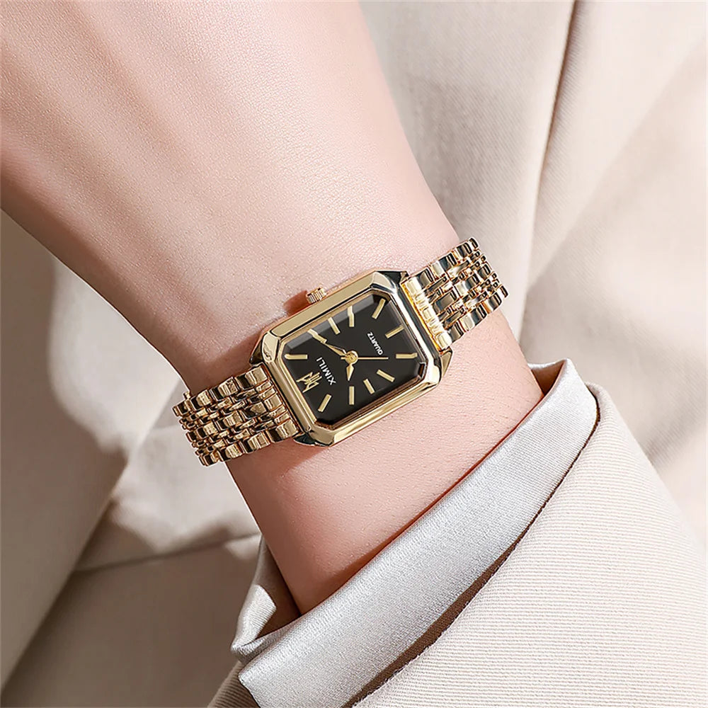 Hot Selling 2025 Fashion Women'S Minimalist Square Quartz Watch 