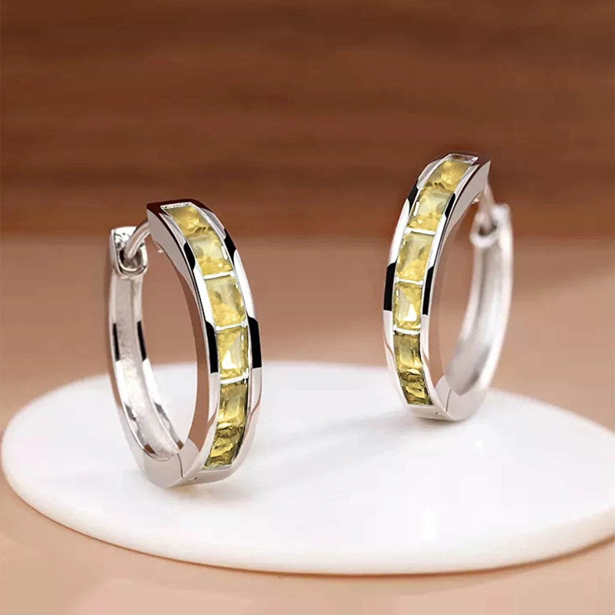 Classic Hoop Earrings for Women – Princess Square CZ