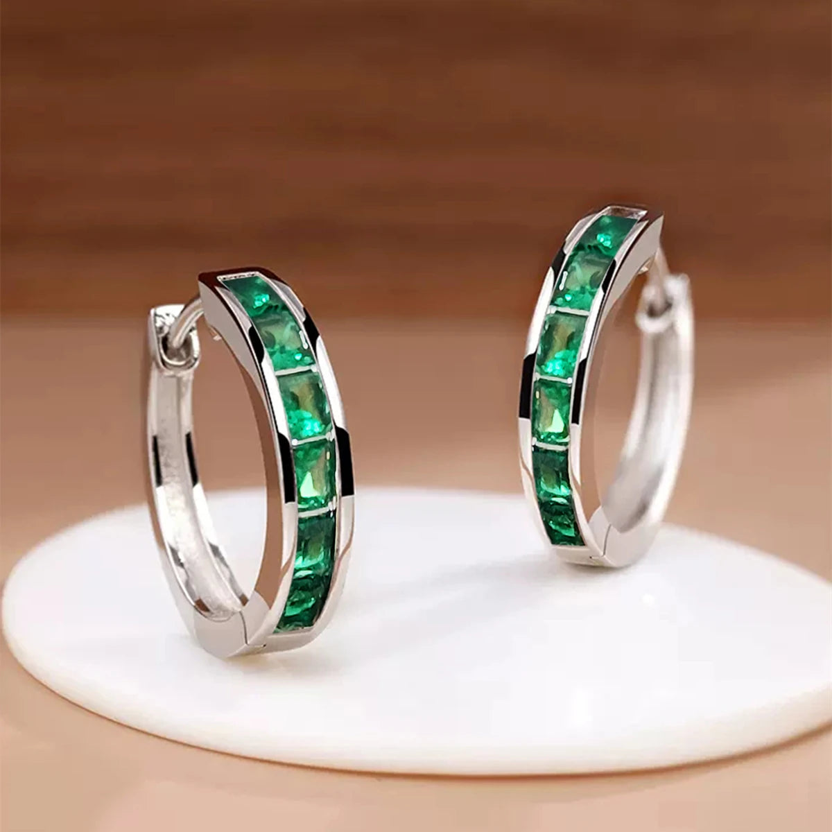 Classic Hoop Earrings for Women – Princess Square CZ