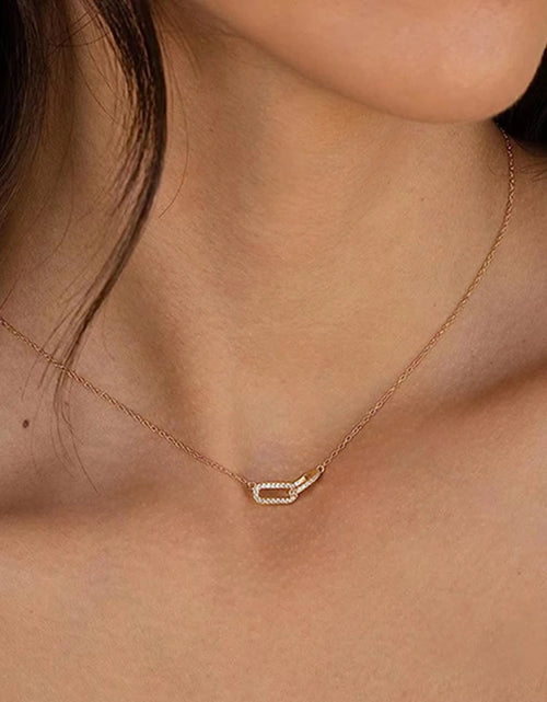 Load image into Gallery viewer, Stylish Double Circle Pendant Necklace
