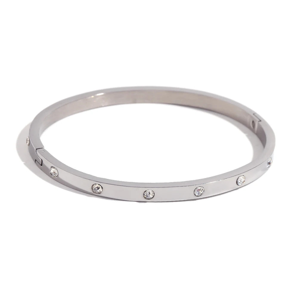 18K Gold Plated, Water Resistant , Dotted Bracelet Elegant Adjustable Jewelry