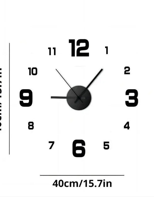 Load image into Gallery viewer, Creative Frameless DIY Wall Clock Wall Decal Home Silent Clock Living Room Office Wall Decoration
