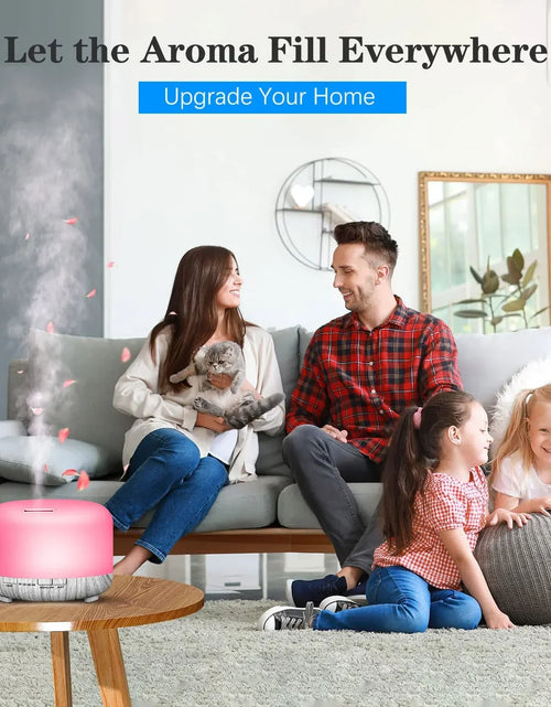 Load image into Gallery viewer, Ultrasonic Aroma Humidifier with Remote &amp; LED Light
