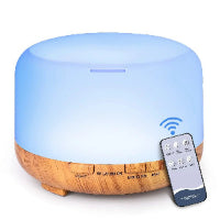 Load image into Gallery viewer, Ultrasonic Aroma Humidifier with Remote &amp; LED Light
